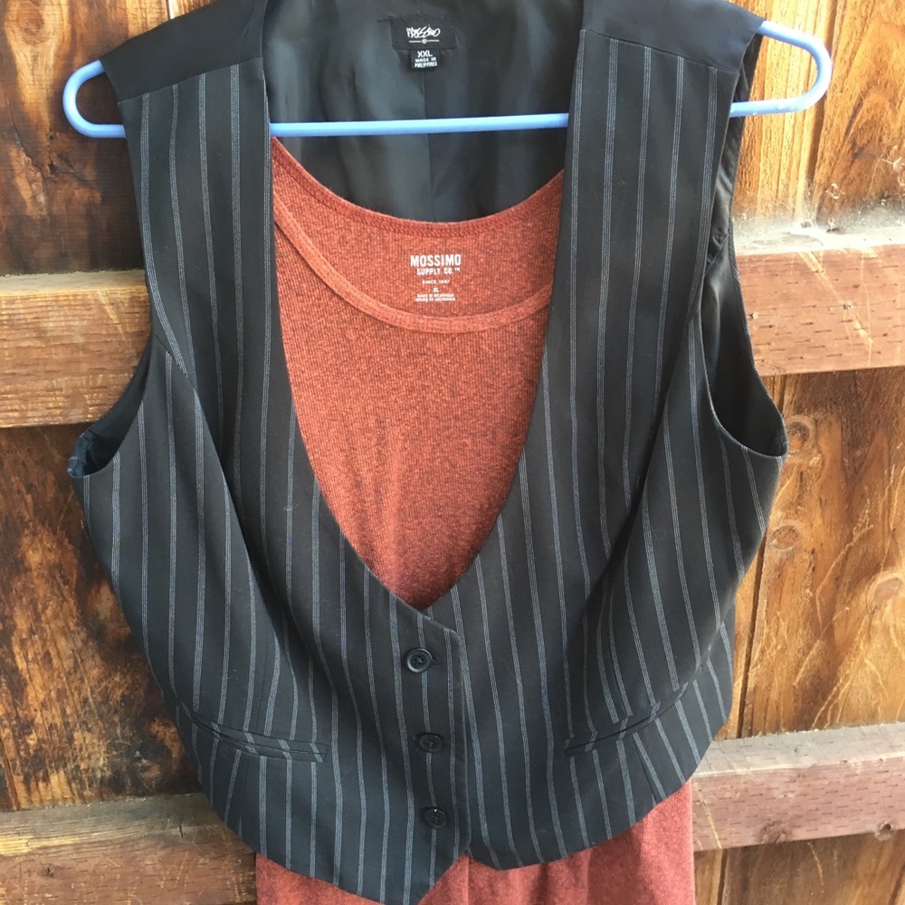 Vest and shirt